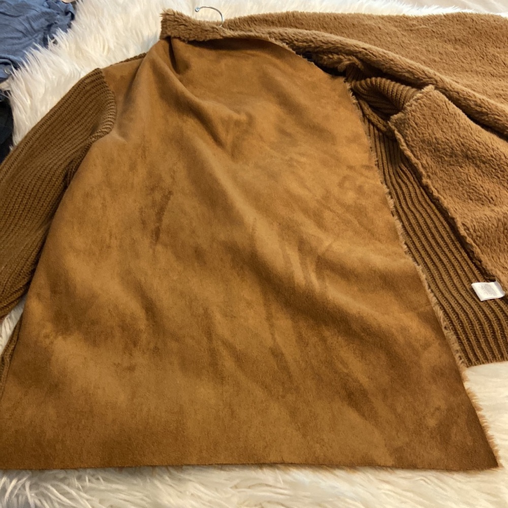 Song in Spirit XXL Jacket/ Cardigan brown color excellent condition - Picture 8 of 11